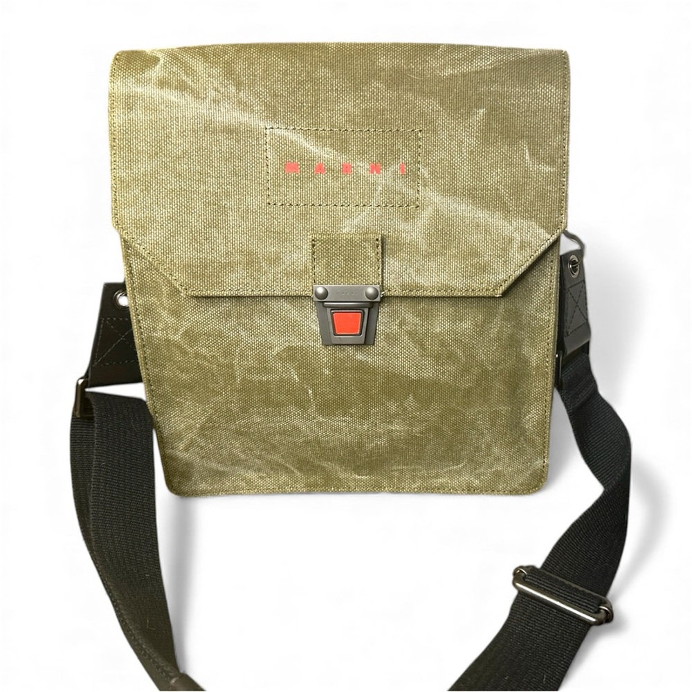 Marni Olive Green Messenger Bag